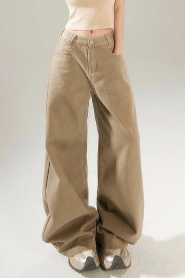 Vintage High Rise Wide Leg Long Jeans - Image 3