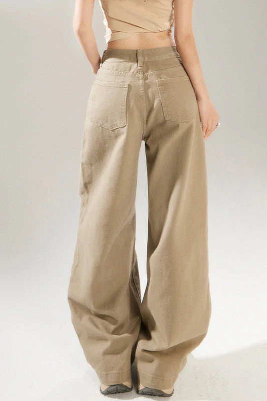 Vintage High Rise Wide Leg Long Jeans - Image 6