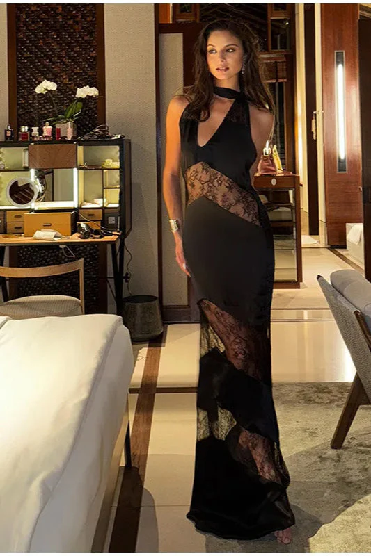 Vintage Lace Long Evening Boho Dress - Image 24