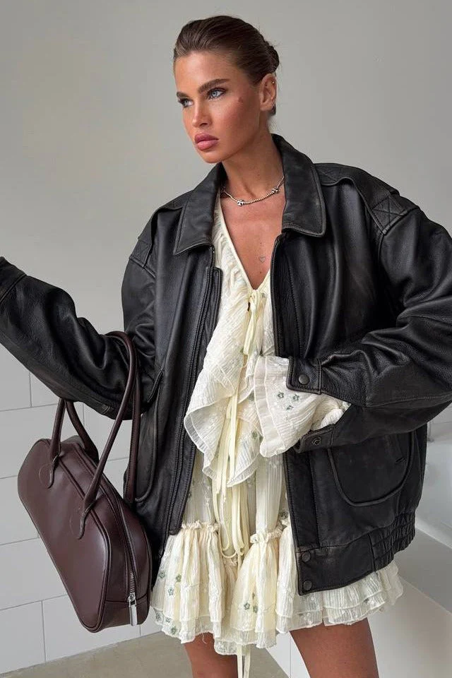 Vintage Utility Moto Jacket - Image 4