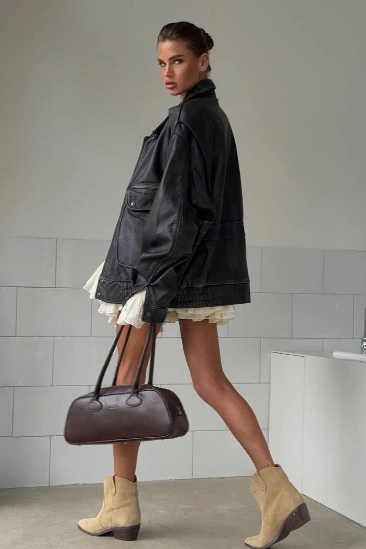 Vintage Utility Moto Jacket - Image 9