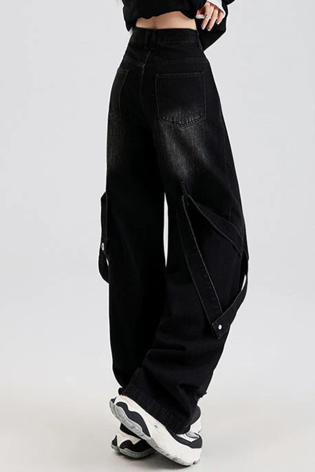 Vintage Washed Patchwork Jeans - Image 6