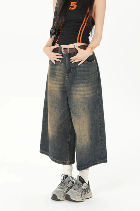 Vintage Y2K Loose Cropped Jeans - Image 26