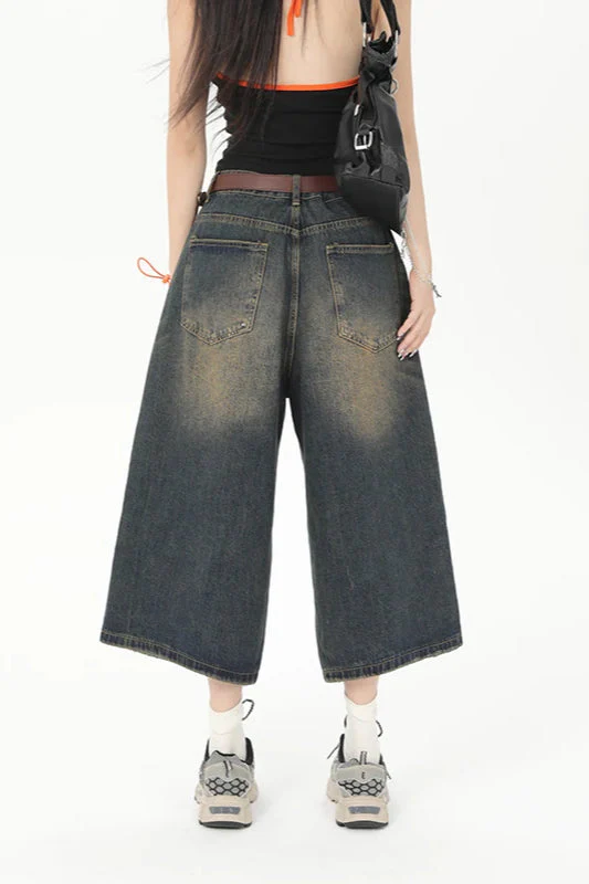 Vintage Y2K Loose Cropped Jeans - Image 27
