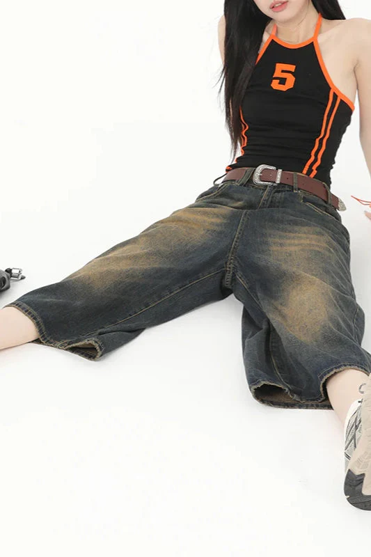 Vintage Y2K Loose Cropped Jeans - Image 41