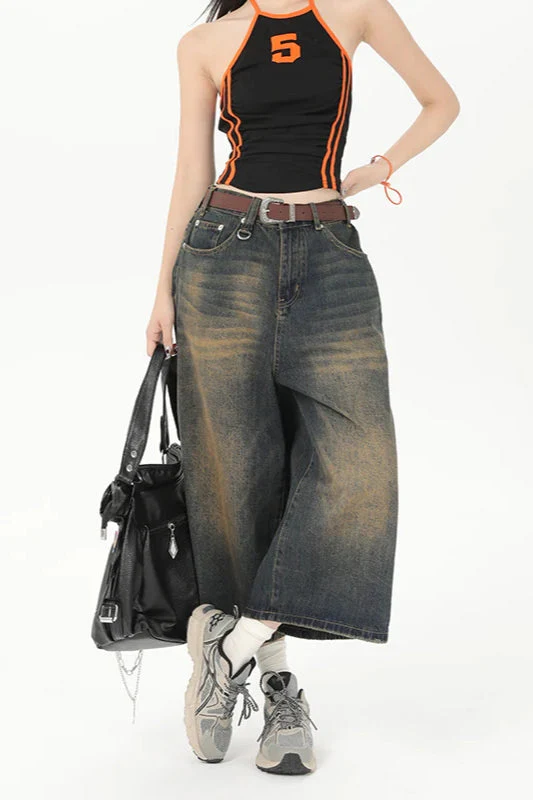 Vintage Y2K Loose Cropped Jeans - Image 42