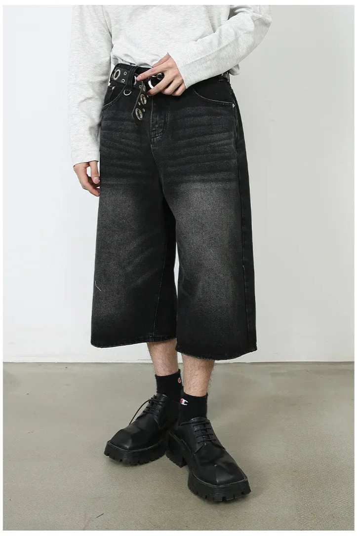 Vintage Y2K Loose Cropped Jeans - Image 7