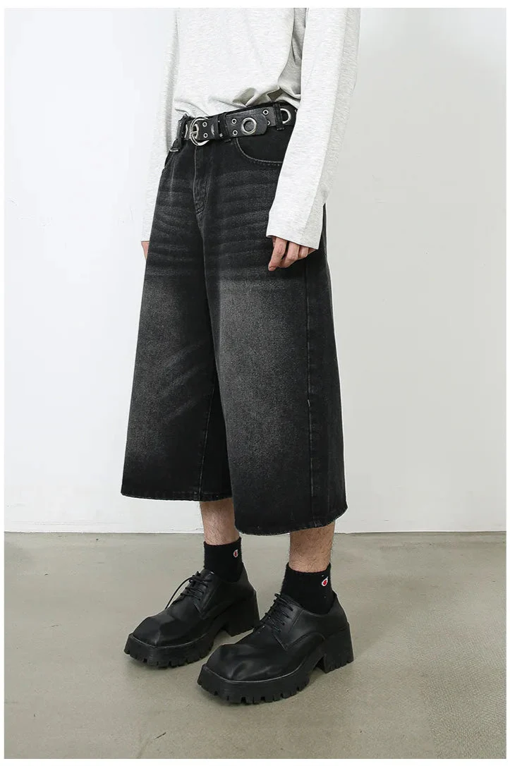 Vintage Y2K Loose Cropped Jeans - Image 8