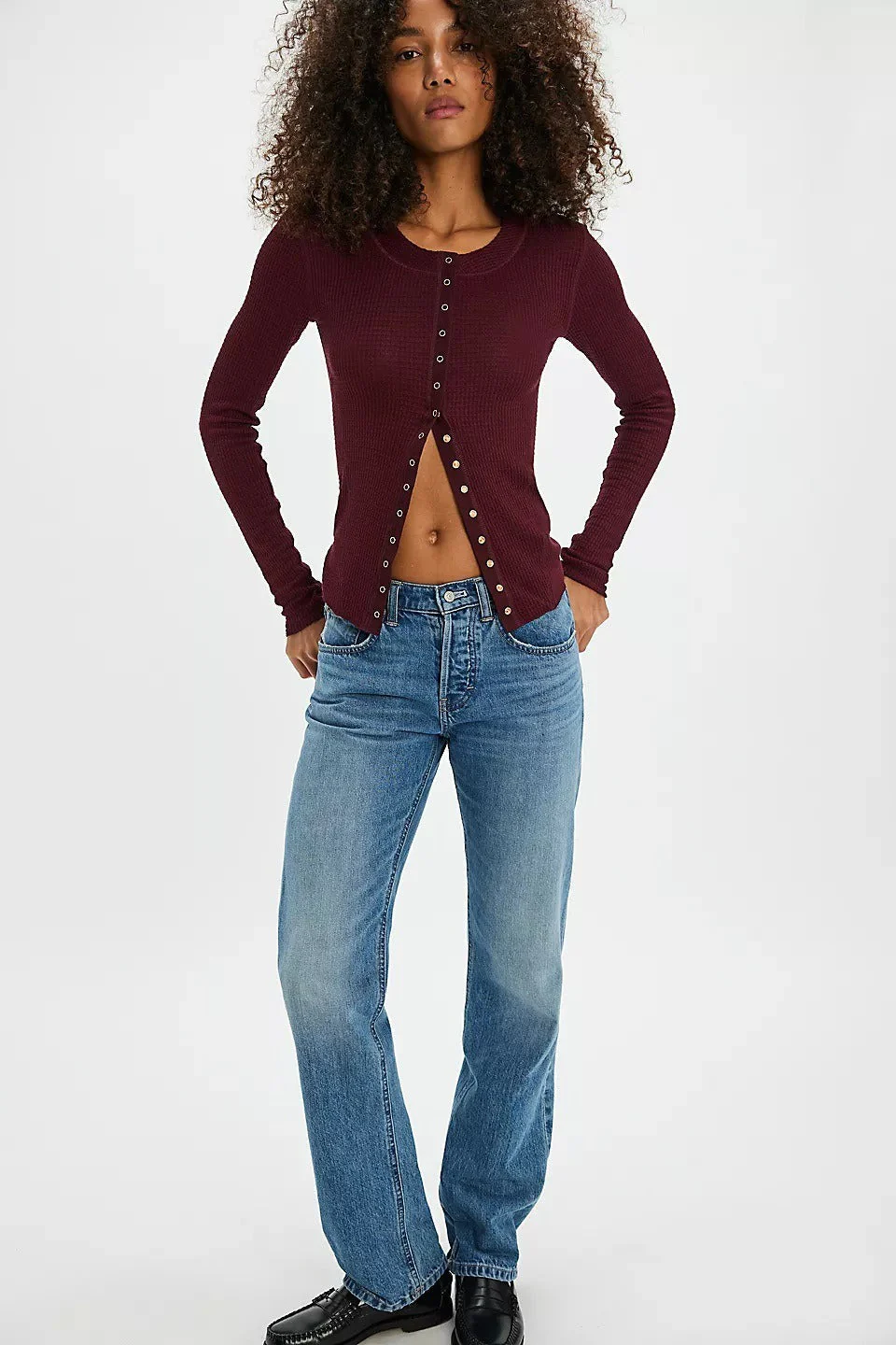 Waffle Knit Cardigan - Image 8