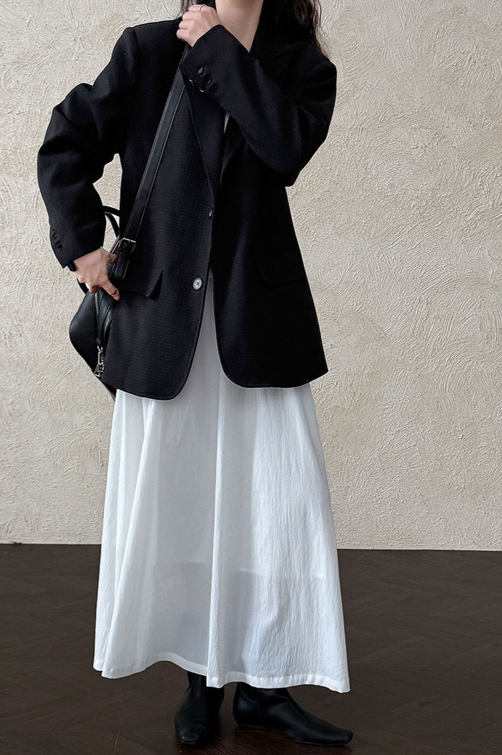 Waffle Textured Oversized Blazer - Image 8