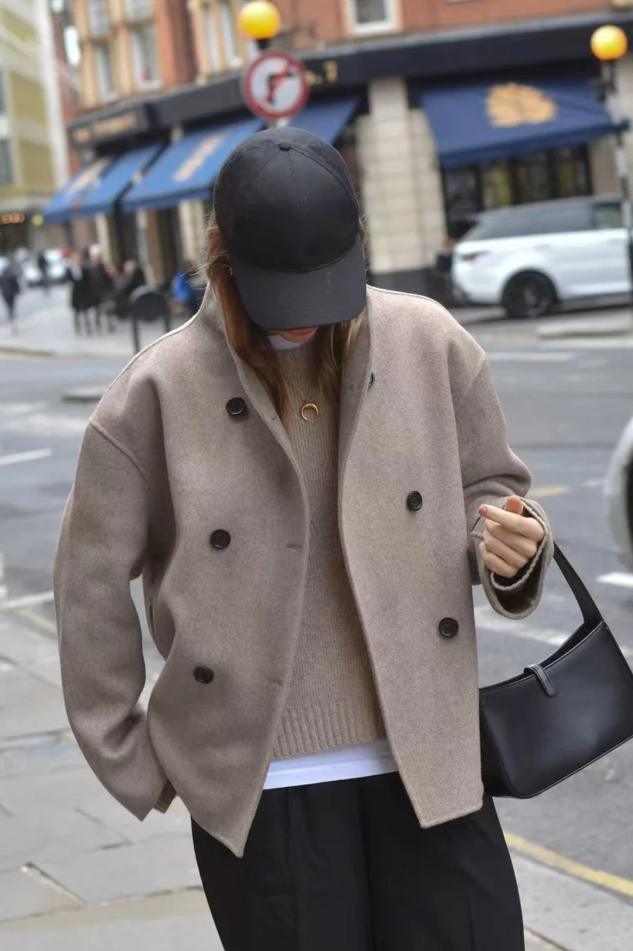 Winter Wool Stand Collar Long Jacket - Image 3