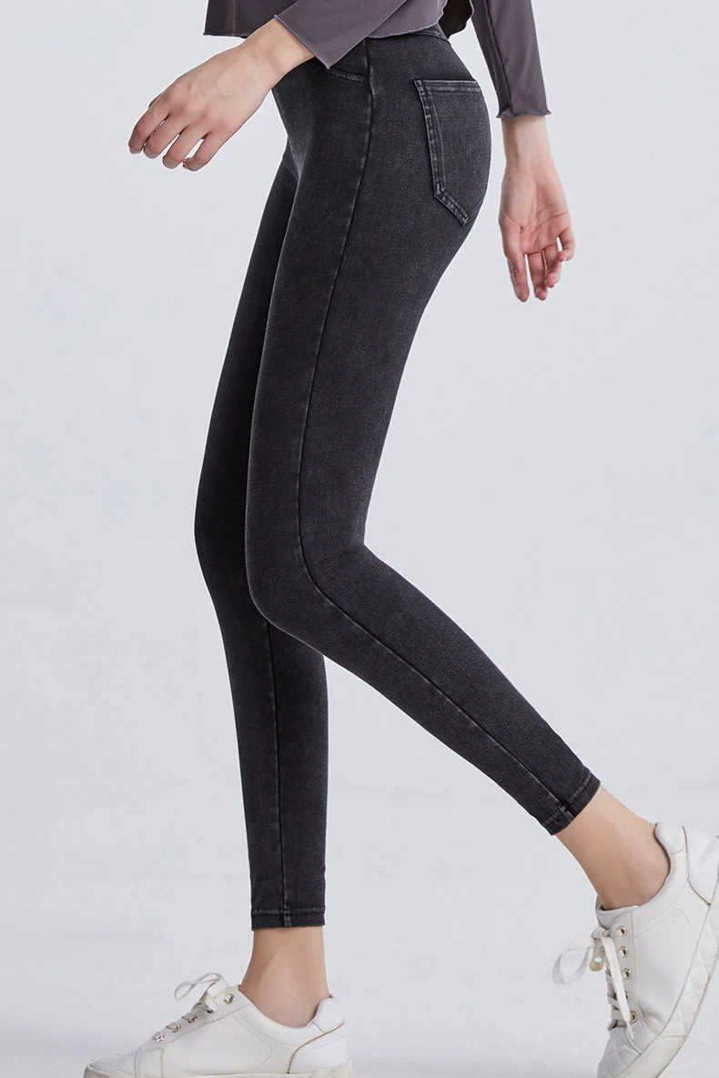 Fleece Lined High Waist Sculpting Leggings - Image 3