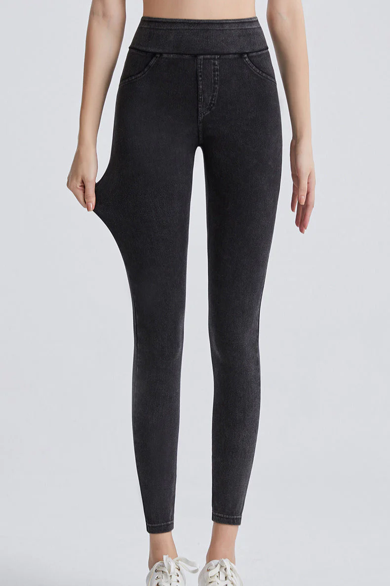 Fleece Lined High Waist Sculpting Leggings - Image 5