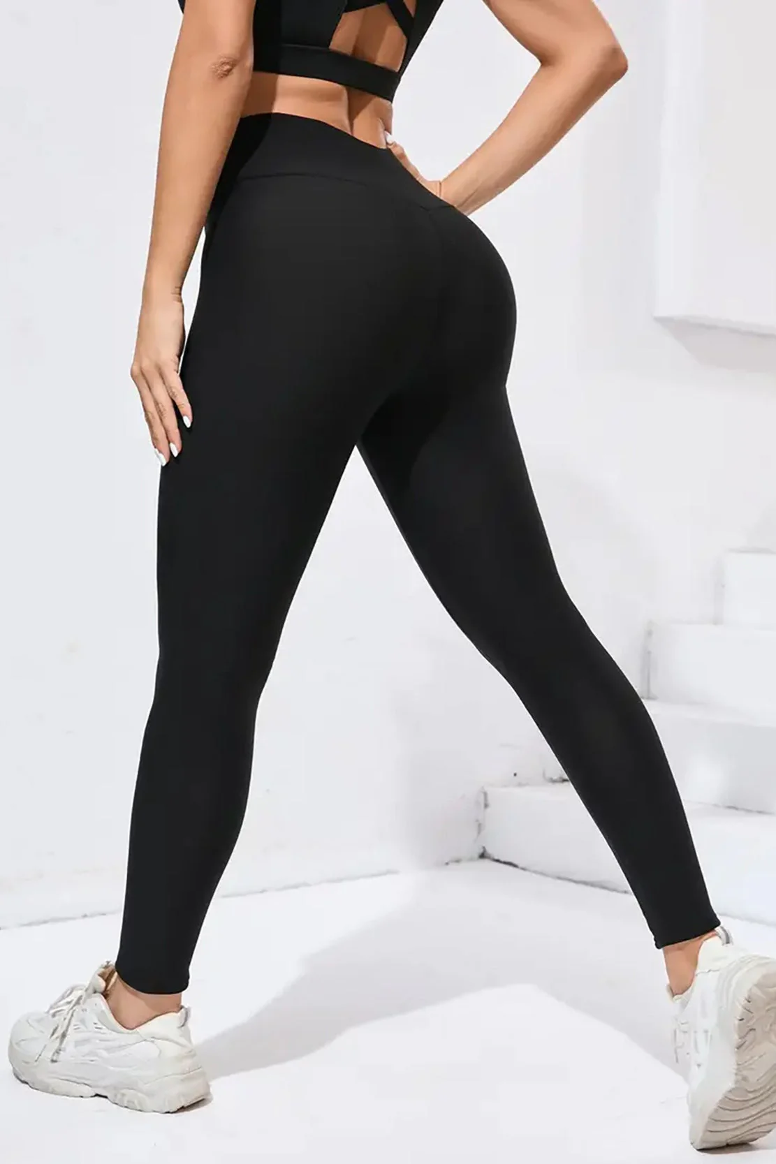 Fleece Lined Outdoor High-Waist Tummy Control Leggings - Image 3