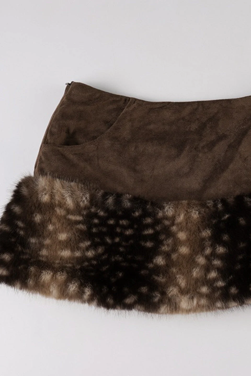 Fleece Patchwork Crop Tube Two Piece Set - Image 5