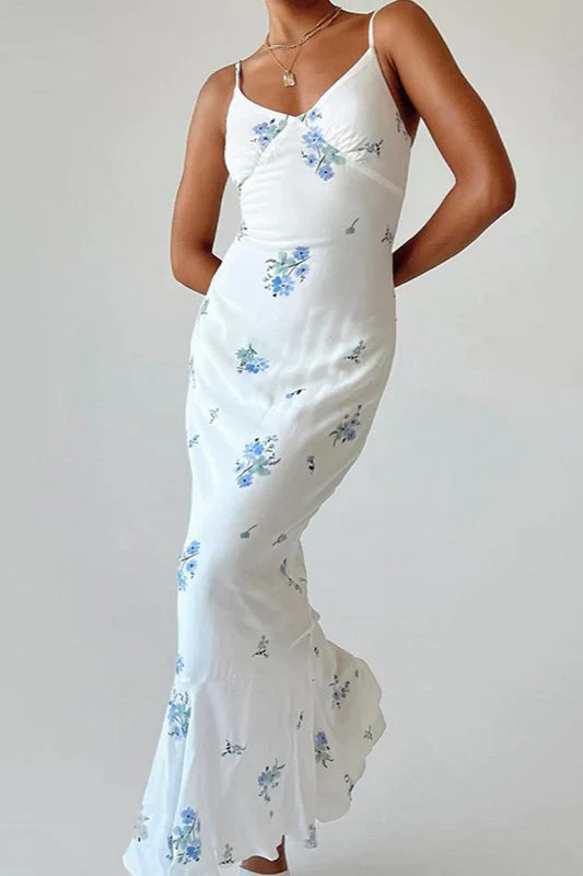 Floral Print Slim Cami Maxi Dress - Image 5