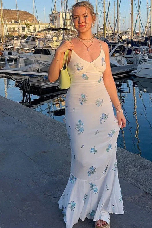 Floral Print Slim Cami Maxi Dress - Image 6