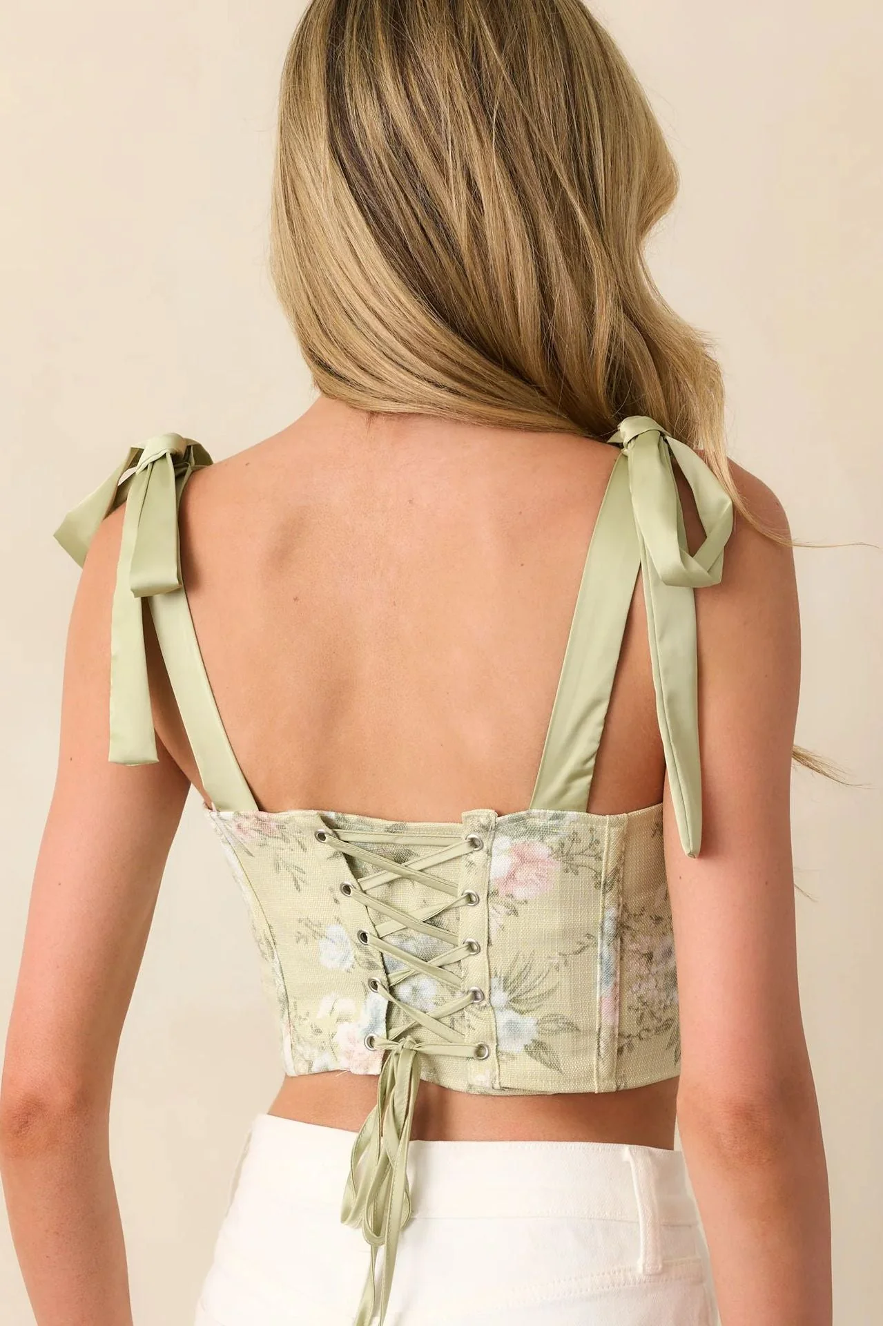 Floral Tie Sexy Slim Cami Top - Image 6