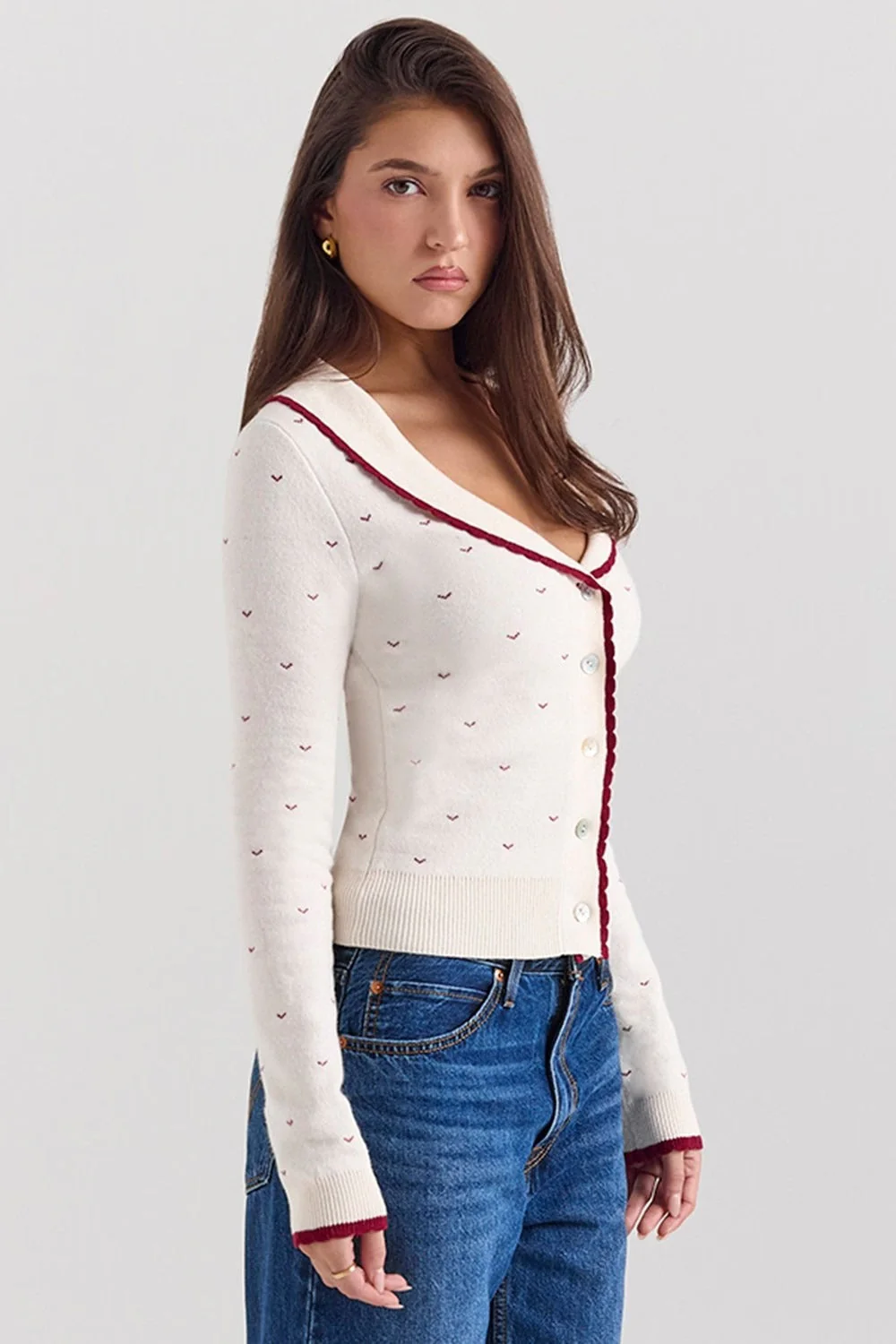 French Chic Boucle Cardigan - Image 3