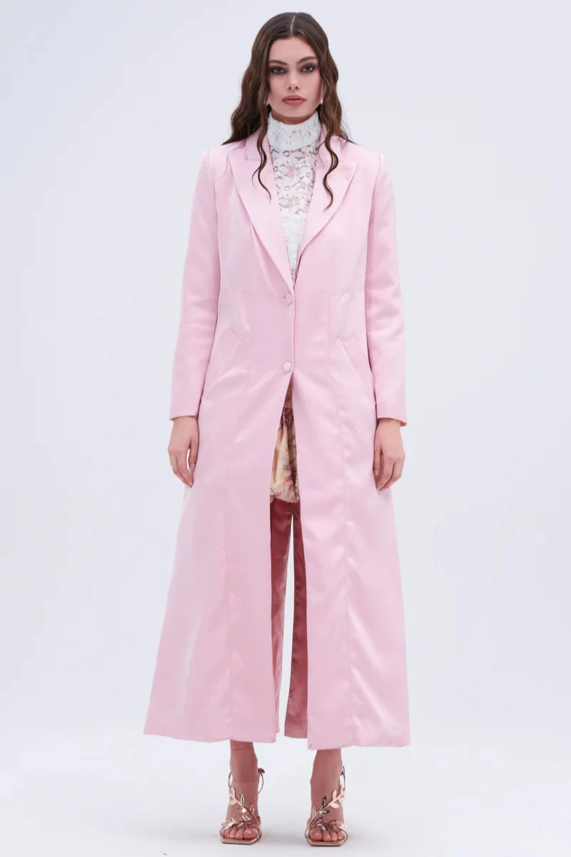 French Chic Knee-Length Overcoat - Image 3