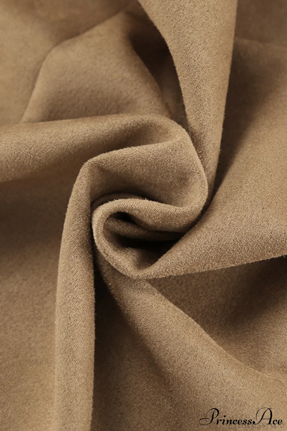 French Retro Suede High Waist Split Maxi Skirt - Image 5