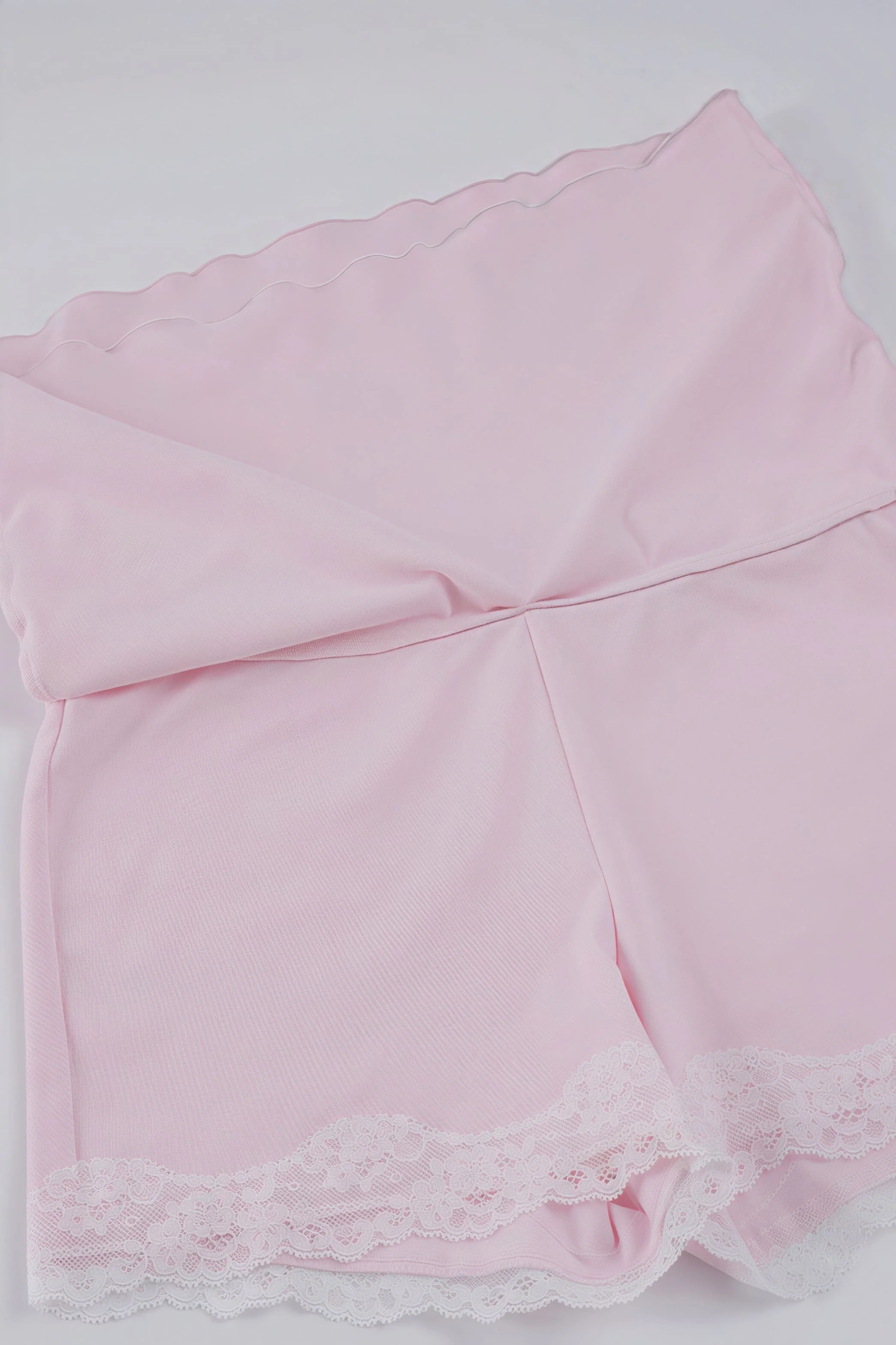 French Romantic Lace Bow Long Sleeve Culottes Set - Image 8