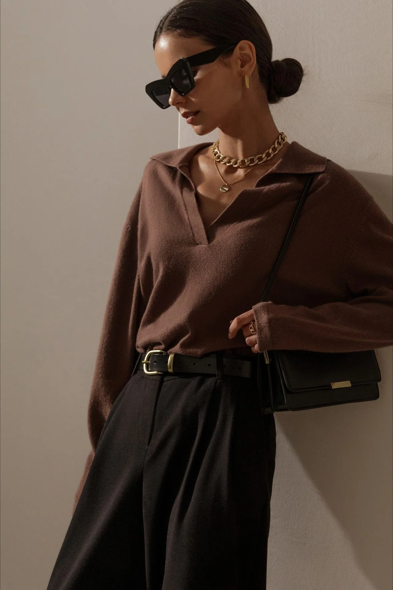 French-Style Lapel Knit Sweater - Image 3