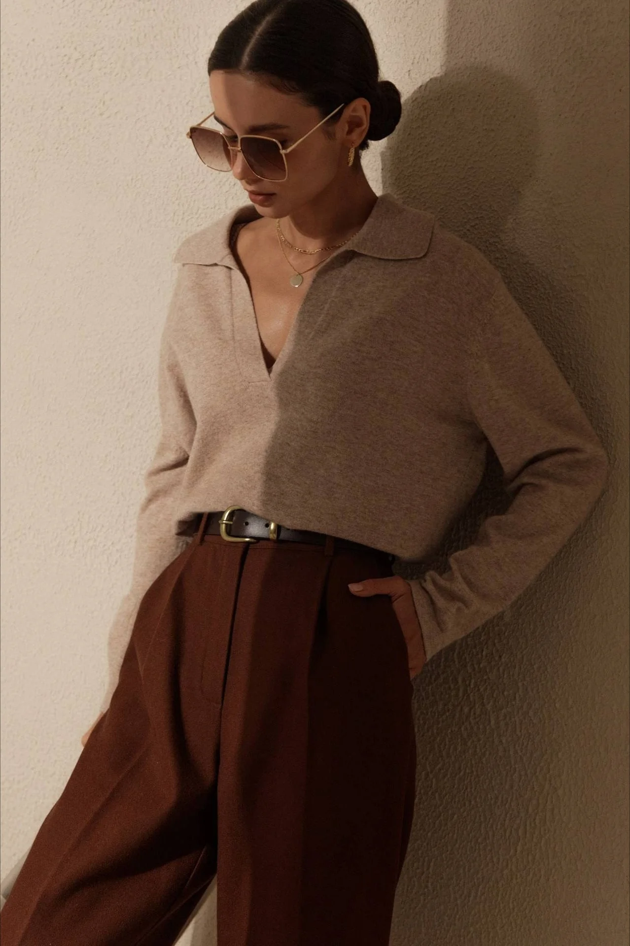 French-Style Lapel Knit Sweater - Image 6