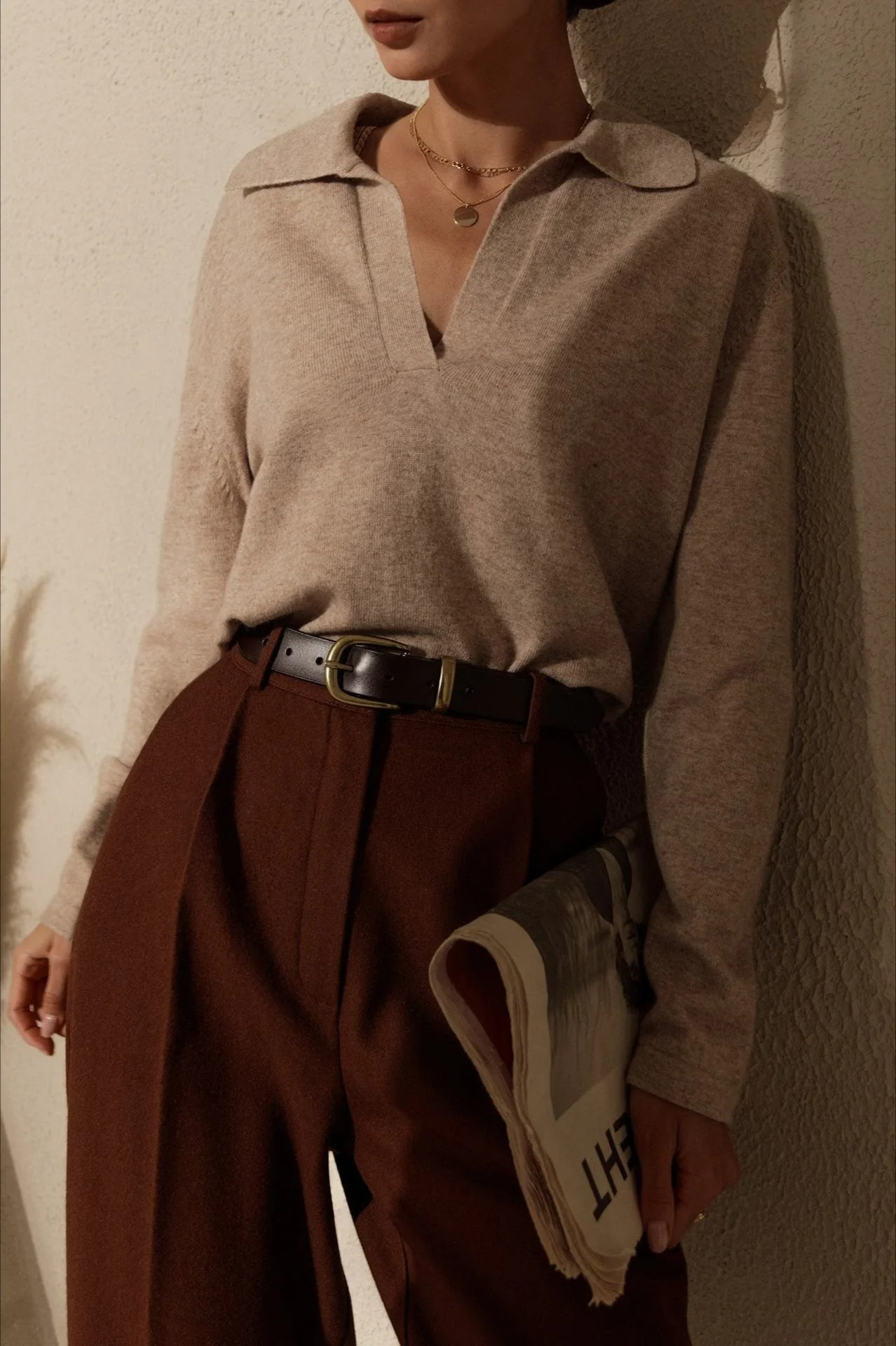 French-Style Lapel Knit Sweater - Image 7