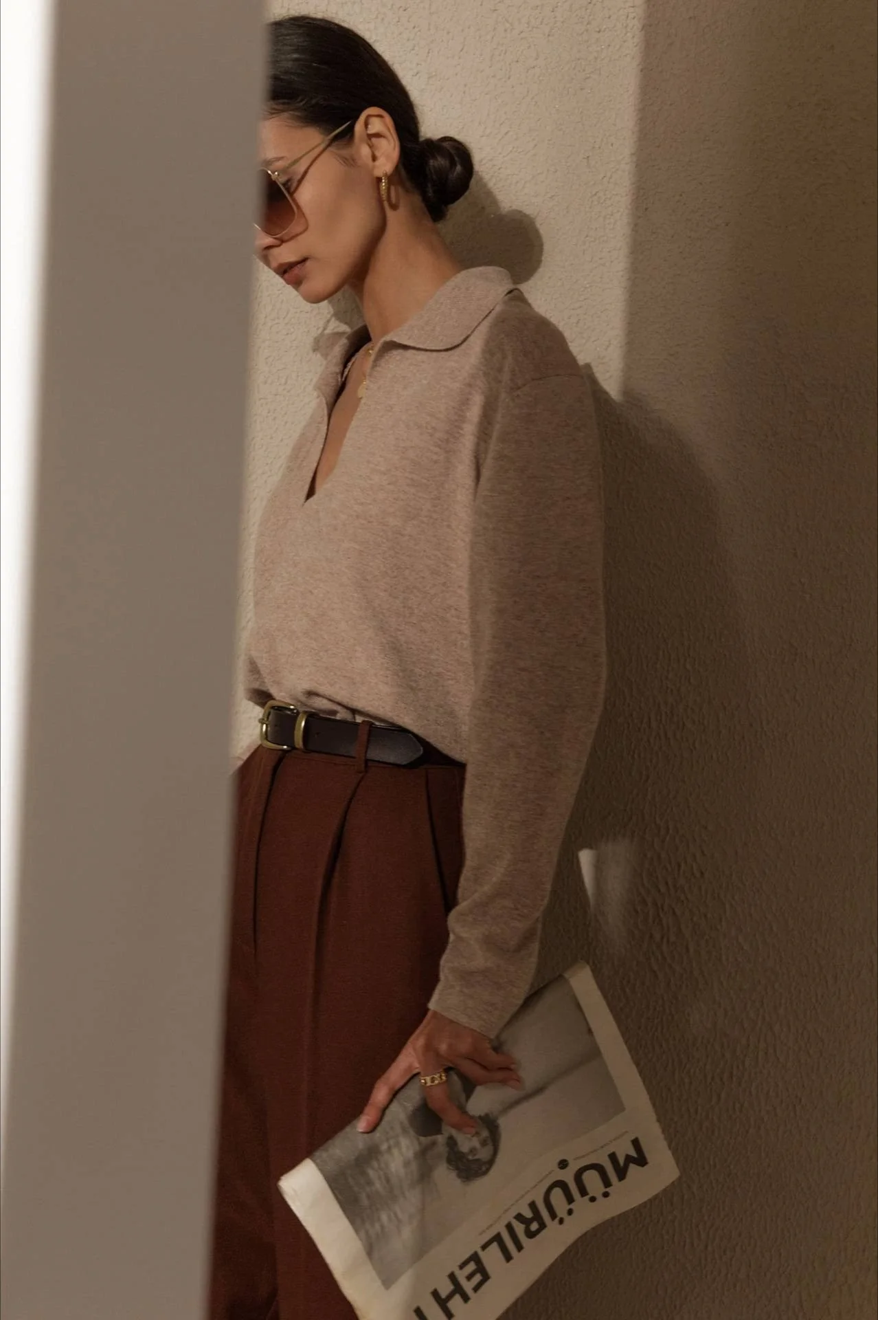 French-Style Lapel Knit Sweater - Image 8