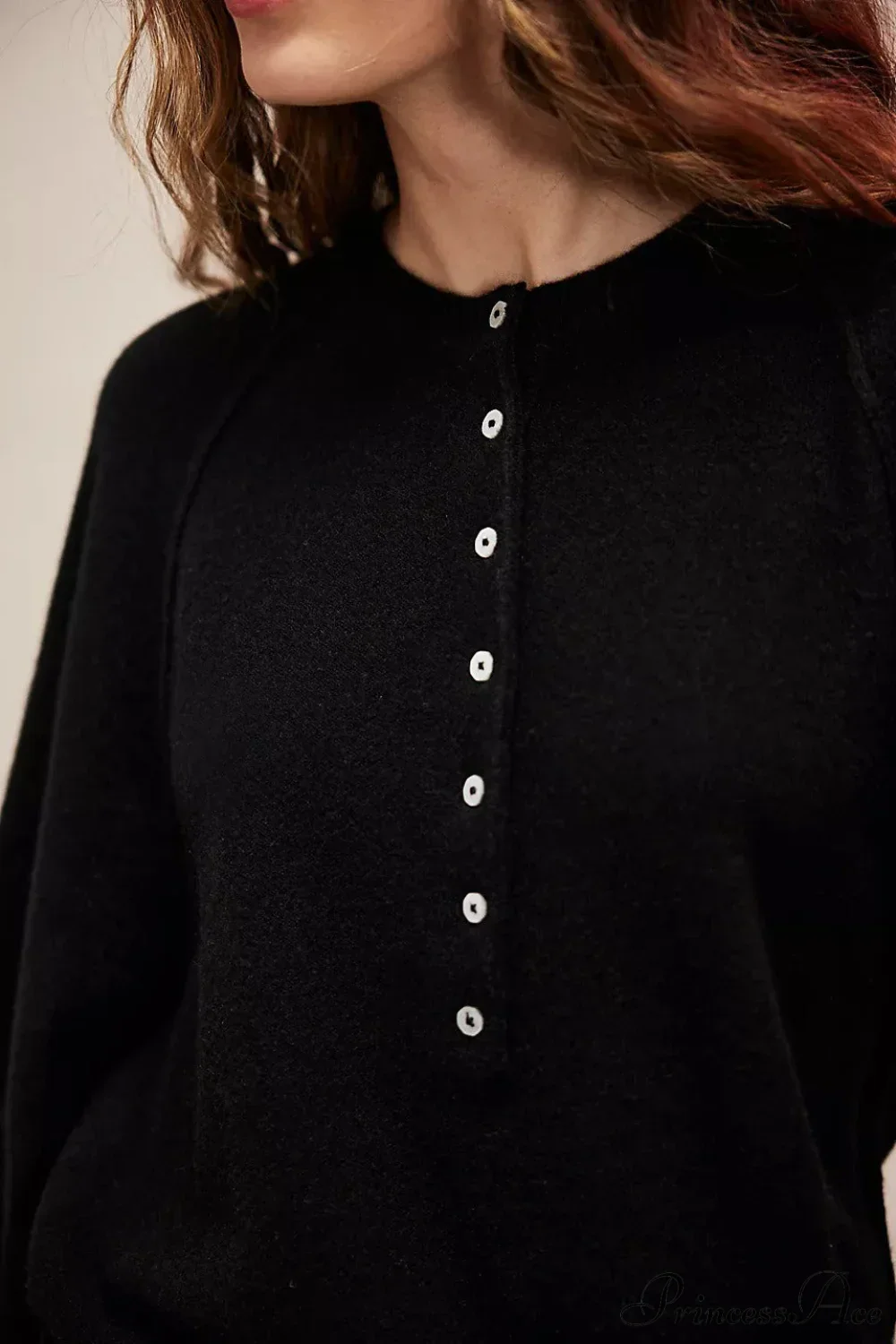 French Vintage Loose Long-Sleeve Knit Top - Image 16