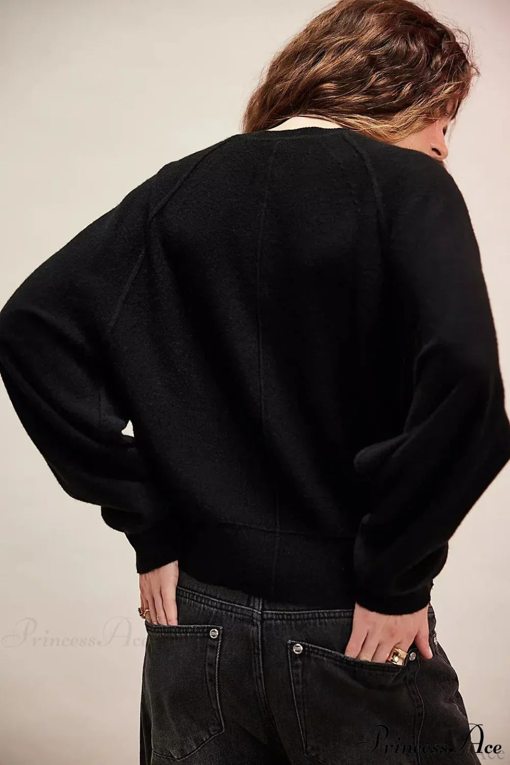French Vintage Loose Long-Sleeve Knit Top - Image 17