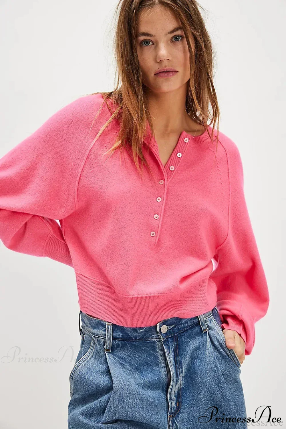 French Vintage Loose Long-Sleeve Knit Top - Image 18