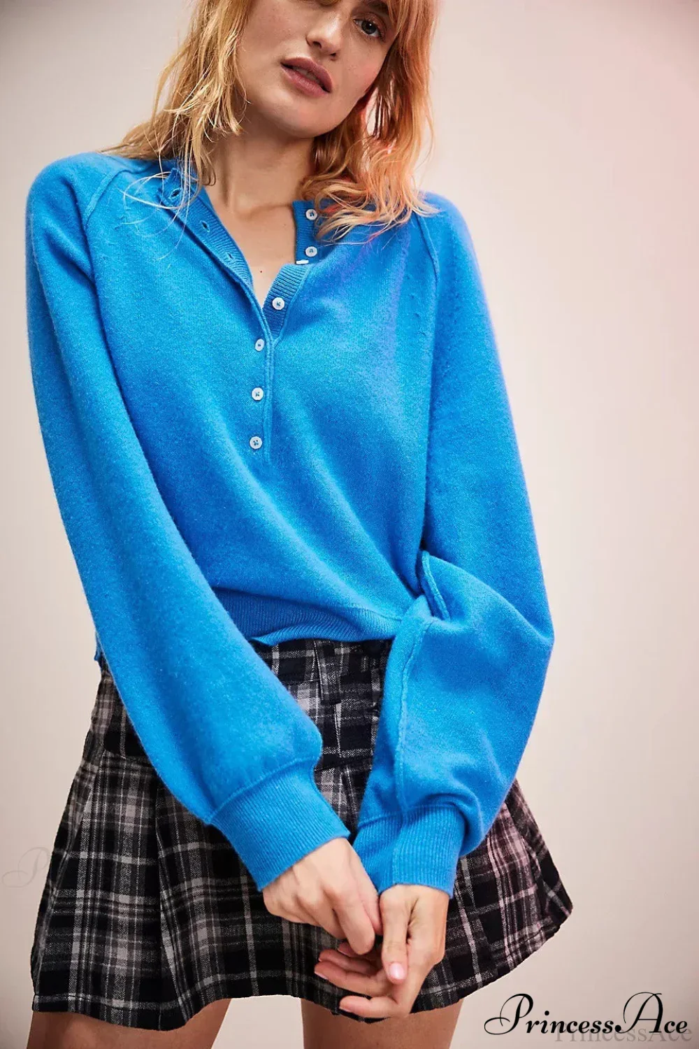 French Vintage Loose Long-Sleeve Knit Top - Image 21