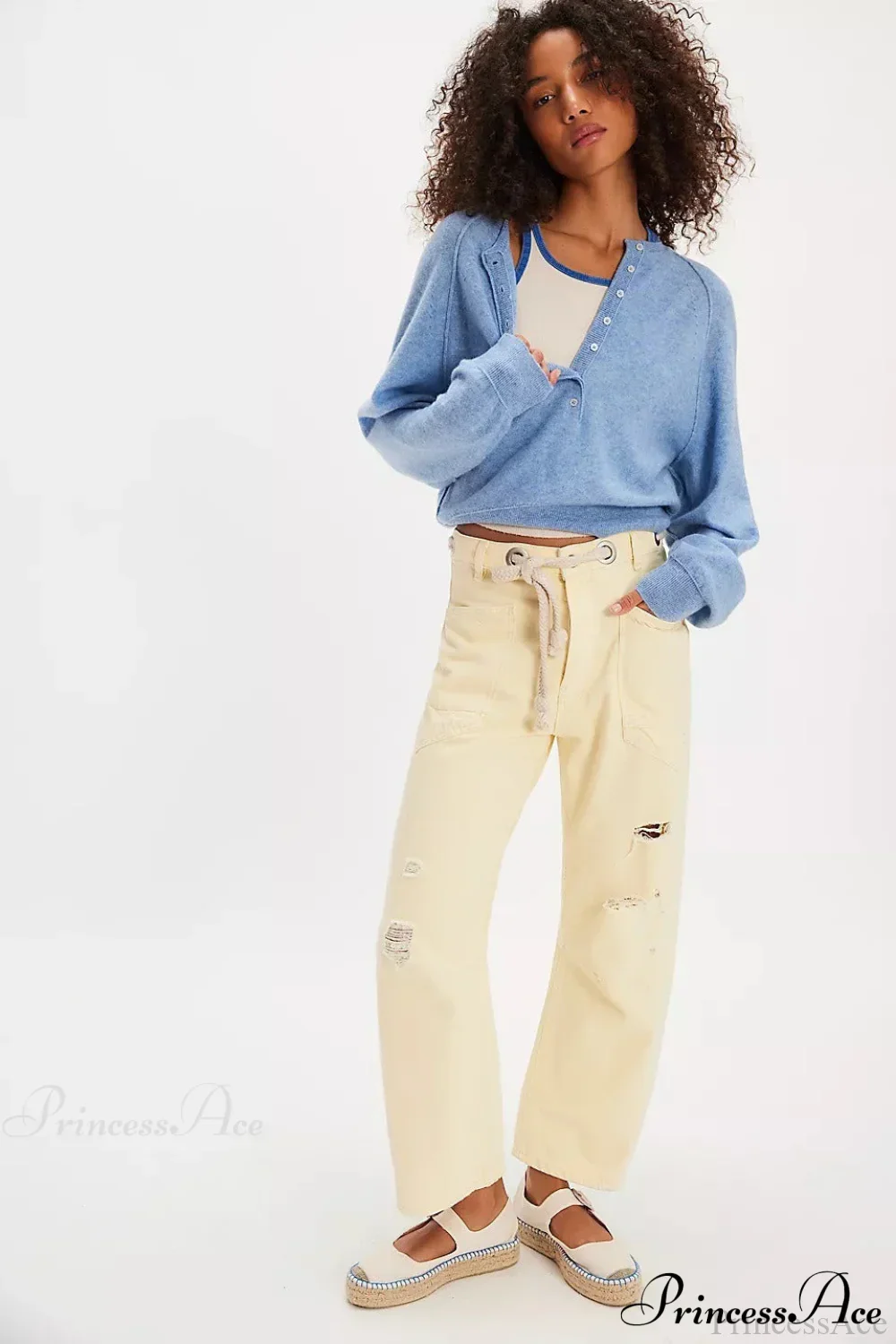 French Vintage Loose Long-Sleeve Knit Top - Image 9
