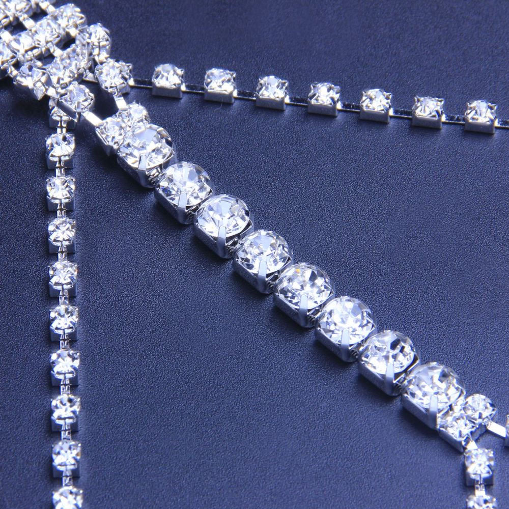 Full Rhinestone Sexy Chest Body Chain - Image 4
