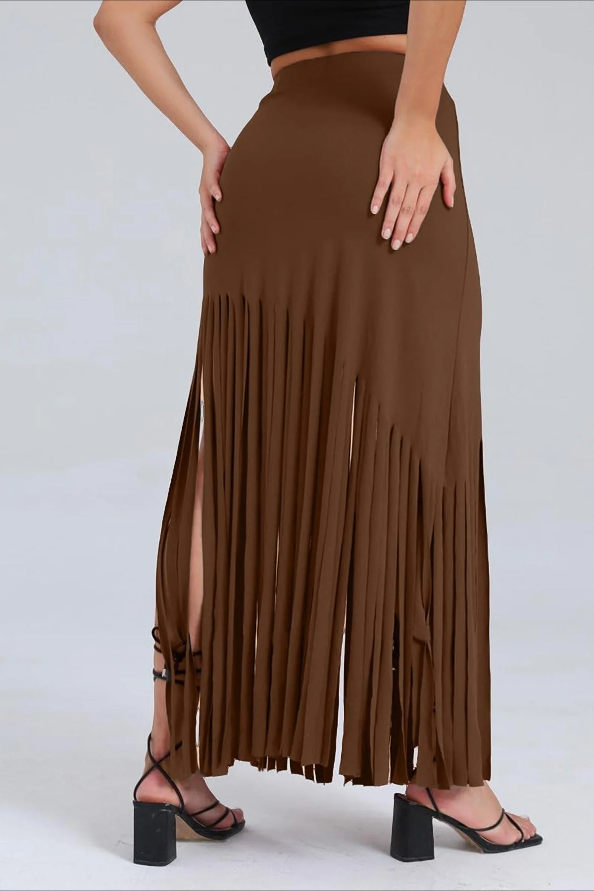 Goth Fringe Punk Mini Skirt - Image 7