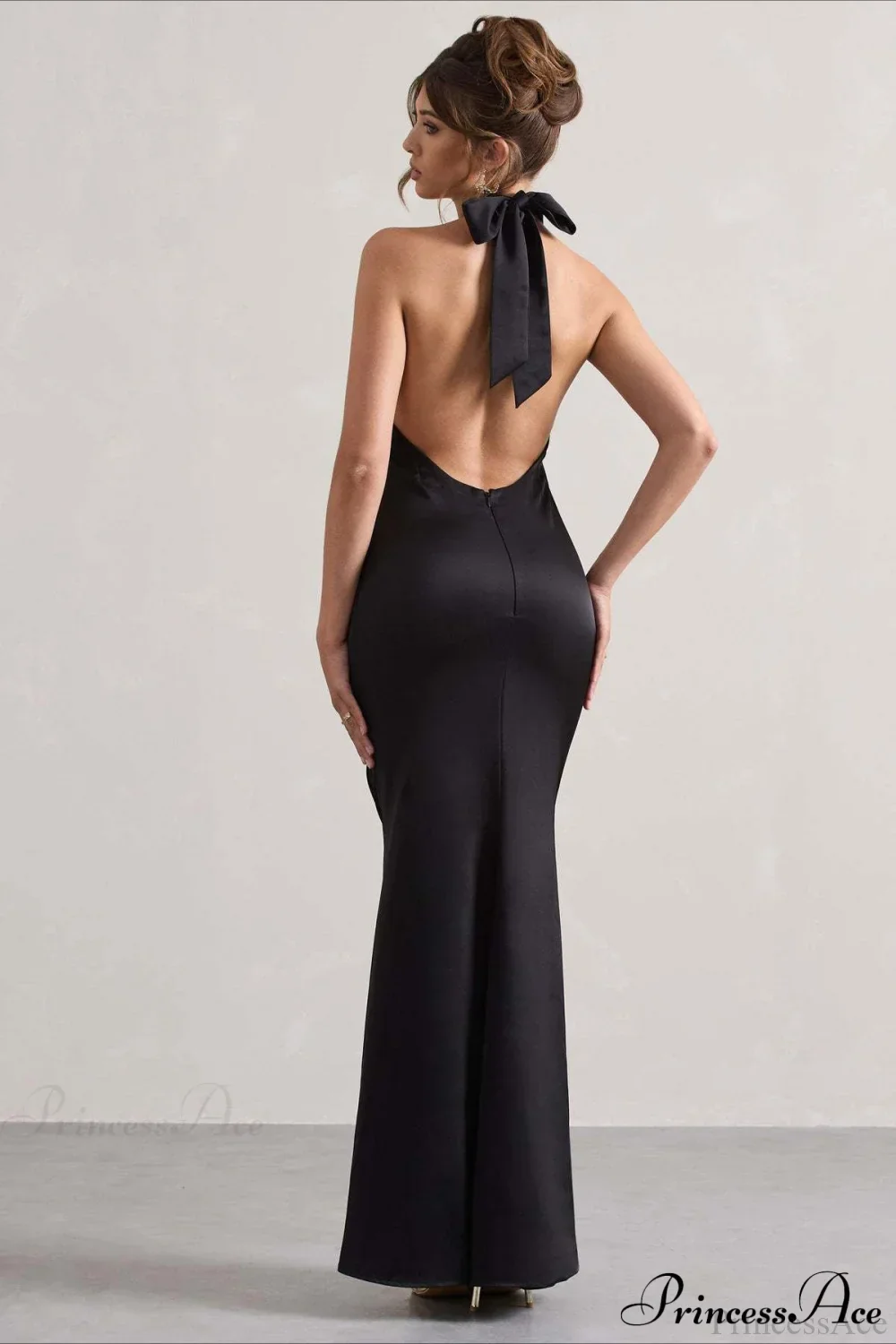 Halter Neck Sheath Formal Party Dress - Image 4