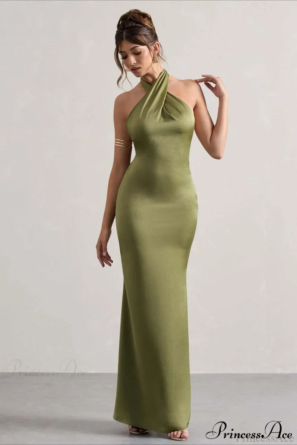 Halter Neck Sheath Formal Party Dress - Image 6