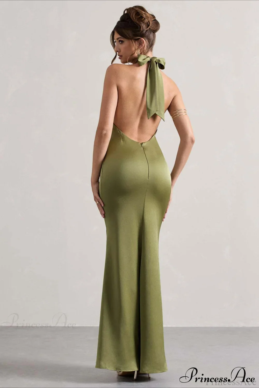 Halter Neck Sheath Formal Party Dress - Image 8