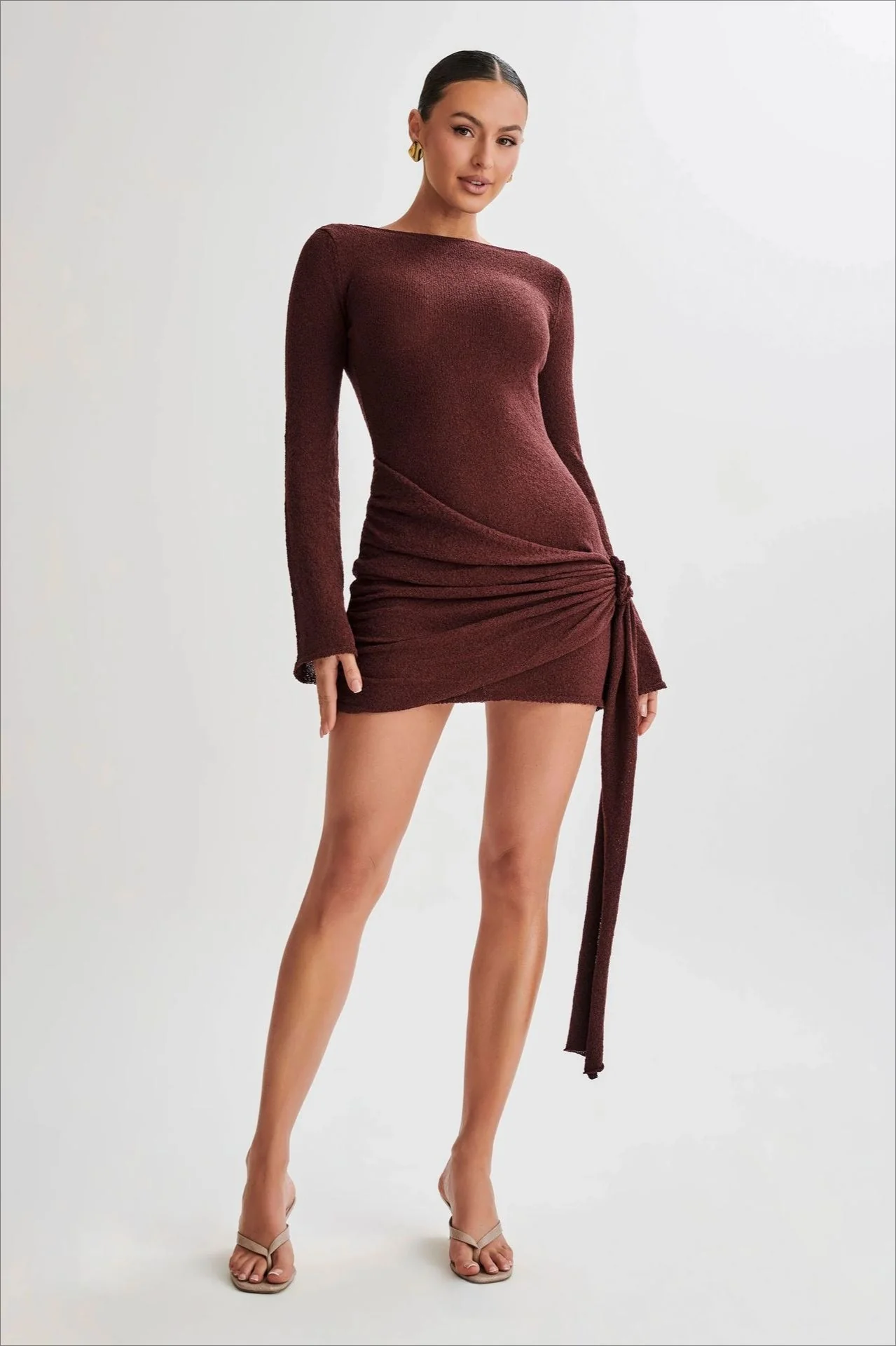 High-End Sexy Knit Mini Dress - Image 11