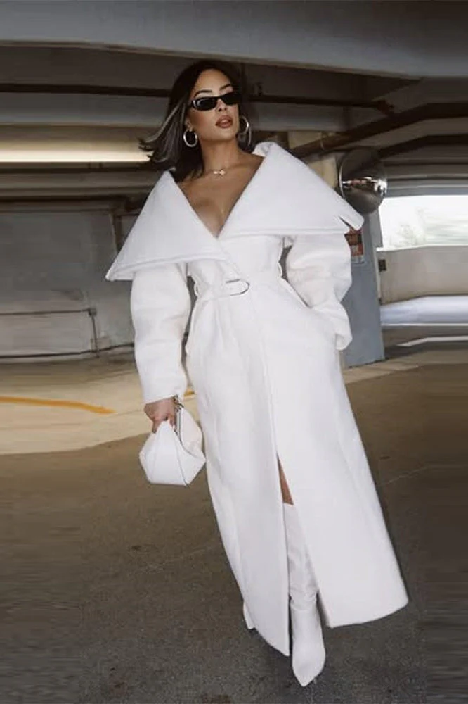 High-End Wool Long Overcoat - Image 4