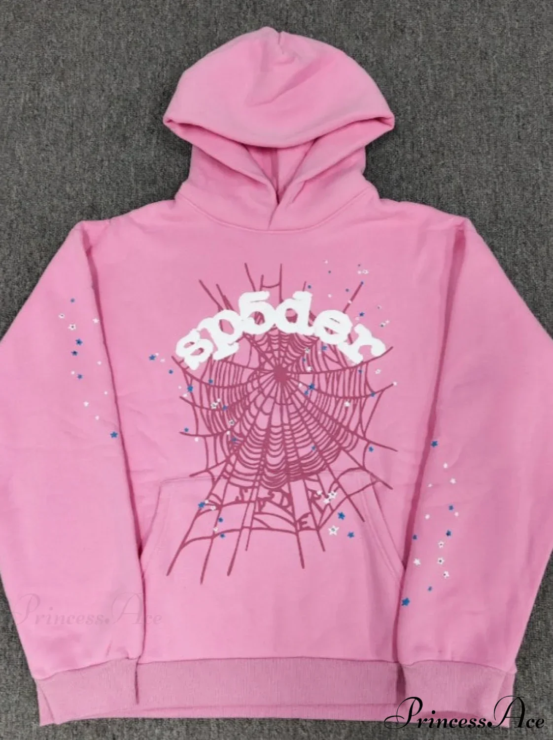 High Pile Fleece Foam Spider Print Hoodie - Image 5