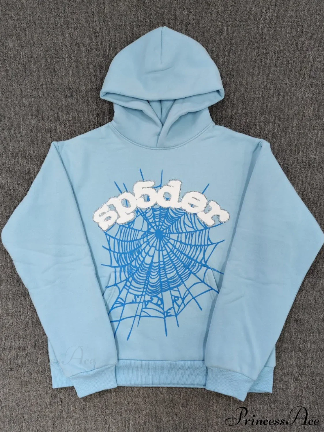 High Pile Fleece Foam Spider Print Hoodie - Image 6