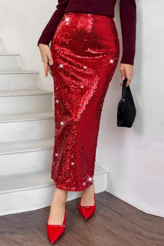 High Slit Bodycon Skirt - Image 4