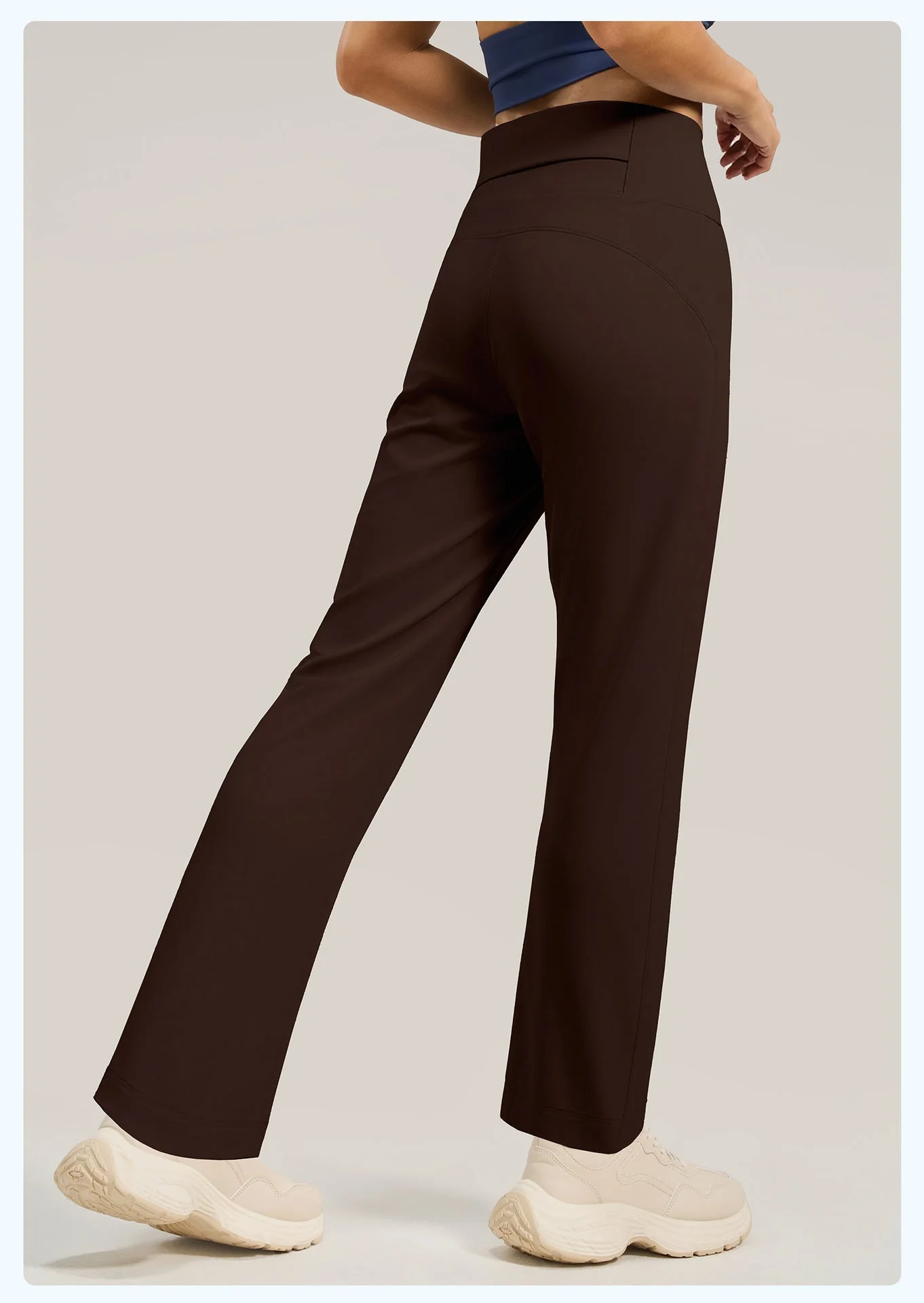 High Waist Bootcut Yoga Leggings - Image 4