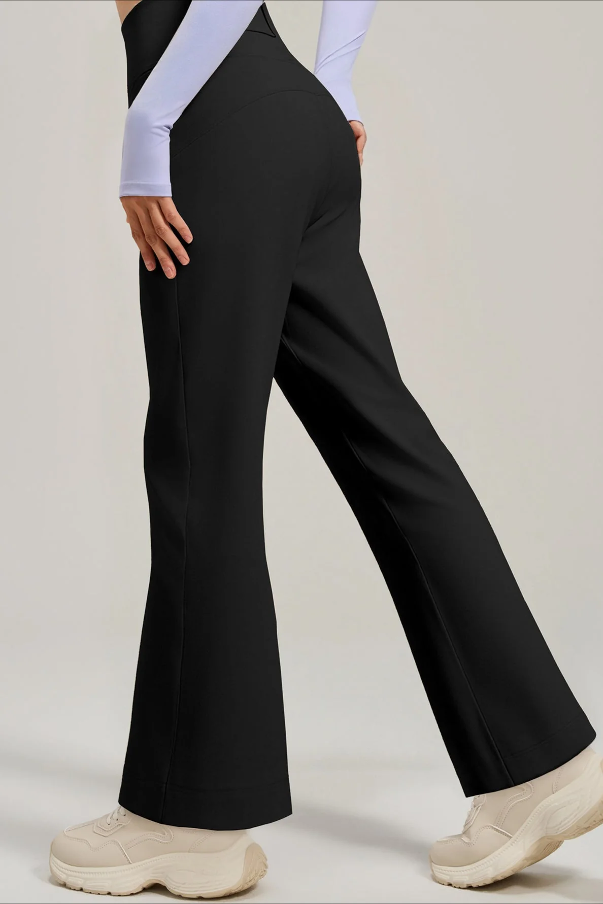 High Waist Bootcut Yoga Leggings - Image 6