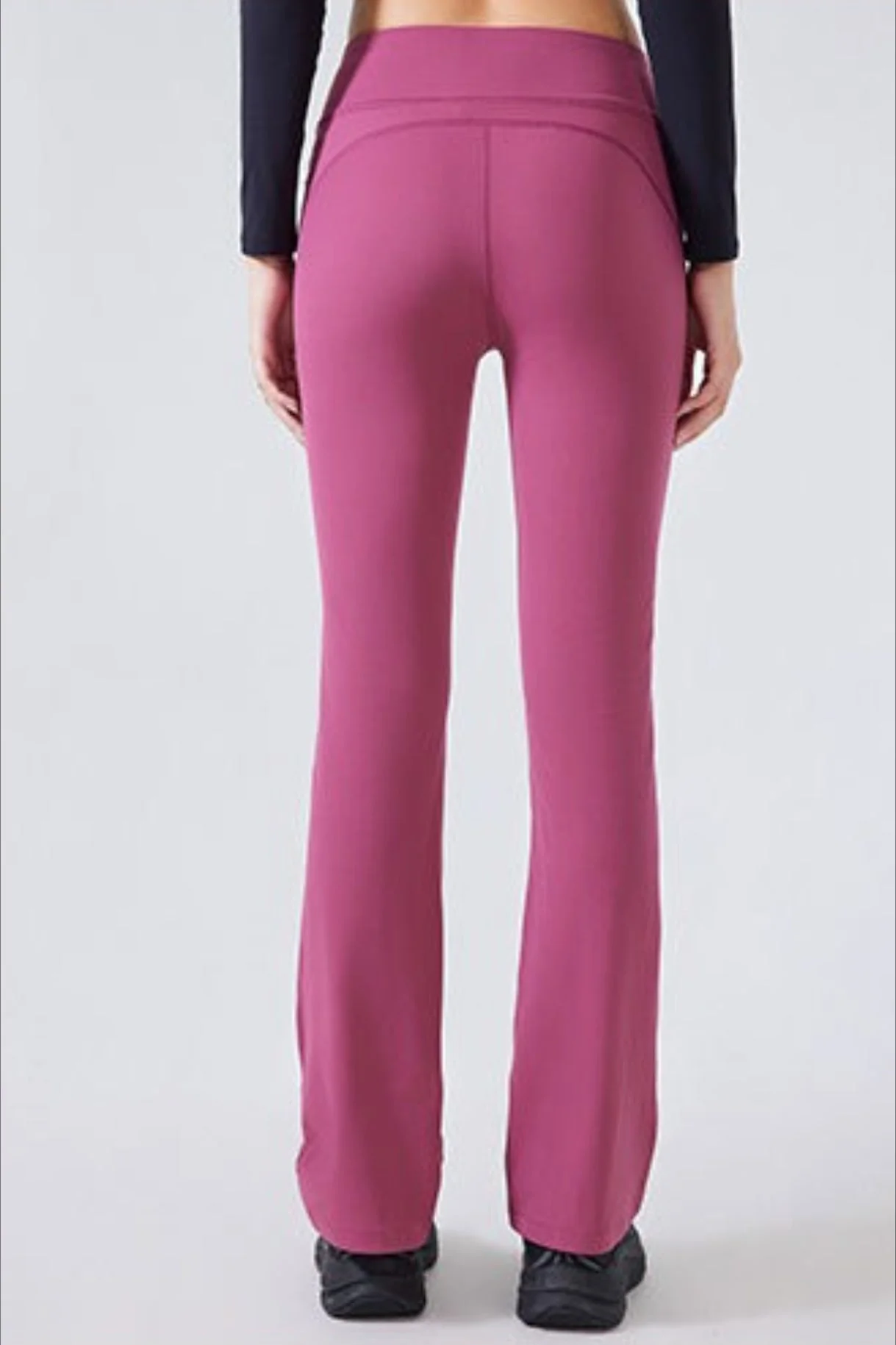 High-Waisted Fleece Lined Flared Yoga Leggings - Image 19