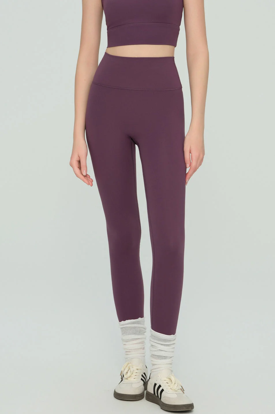High-Waisted Fleece Lined Sculpting Leggings - Image 2