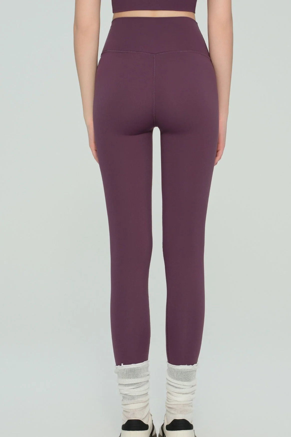 High-Waisted Fleece Lined Sculpting Leggings - Image 3